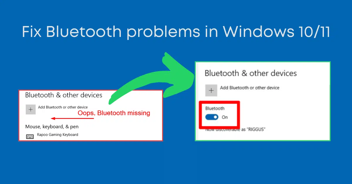 windows 10 turn on Bluetooth
