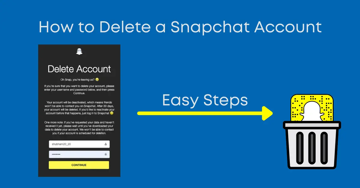 How to Delete a Snapchat Account