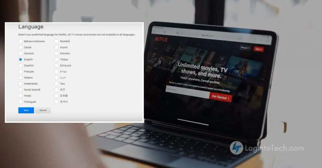 How to change the language on Netflix
