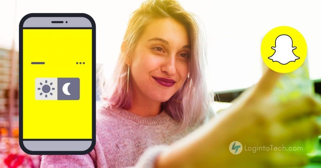 Dark mode on Snapchat