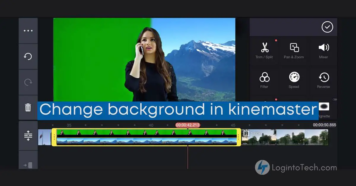 How to change background in kinemaster